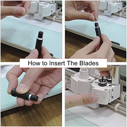 CJRSLRB 60Pcs Replacement Cutting Blades for Cricut Explore Air 2 /Air 3/Maker/Maker 3/Expression, 45 Degree Standard Fine Point Blade for Most Vinyl CJRSLRB