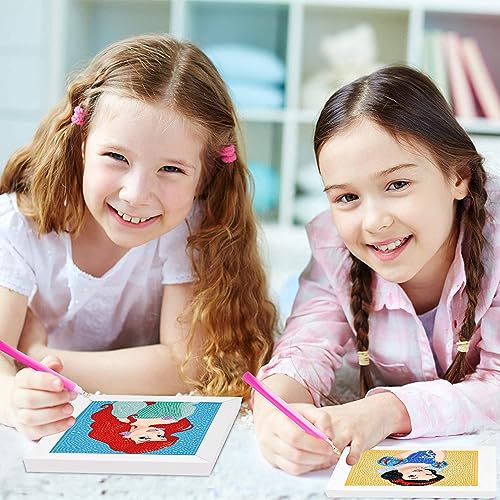  4Pack Diamond Painting Kits for Kids-Princess 5D