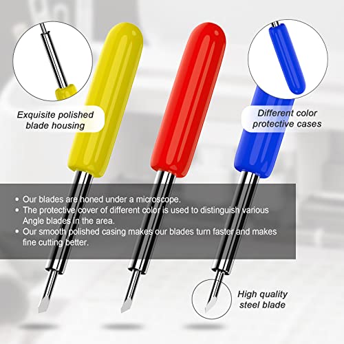 3 PCS Replacement Blades Compatible with Explore Air 2/Air 3/Maker/Maker 3/Expression, 10PCS Fine Point Blades, 10PCS Deep Point Blade and 30PCS Aleybloodes