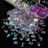 Ankexin English Letters Glitter Sequins Flakes Resin UV Epoxy Mold Fillings Nail Decor Ankexin