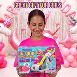GirlZone Bling Up Unicorn Money Bank Gem Art Kit, Create Diamond Art for Kids with Over 4000 Gems and 2 Stylus for Diamond Painting Kids, Creative GirlZone