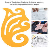 French Curve Template Set Ding Drafting Template Tools Plastic French Curve Ruler for Students, Teachers, Engineers, Needlework/Sewing/Embroidery(B) Pssopp