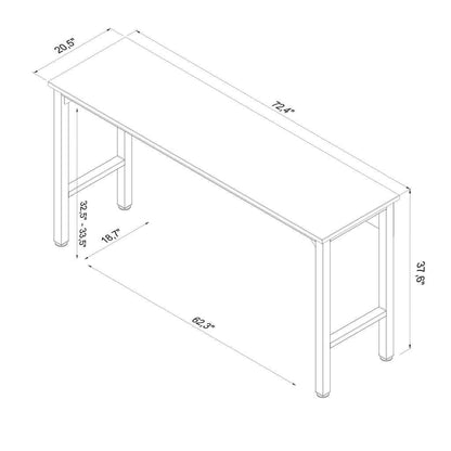 Manhattan Comfort Fortress Wood & Metal Garage Work Table in Gray - WoodArtSupply