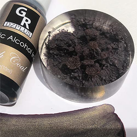 GR Metallic Alcohol Ink Set -16 Metallic Colors Alcohol Based Ink for Resin Art, Fluid Art,Resin Craft,Resin Petri Dish，Alcohol Ink Paint for GR DZPLUS