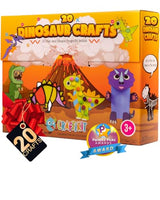 Craftikit ® 20 Dinosaur Crafts for Kids - Award-Winning All-Inclusive Fun Toddler Arts and Crafts Box for Kids - Dinosaur Crafts for Toddlers Ages Craftikit