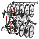 FLEXIMOUNTS 6-Bike Storage Rack for Garage, Heavy-Duty Wall Mount Hanger for Home & Garage, Holds Up to 300lbs FLEXIMOUNTS