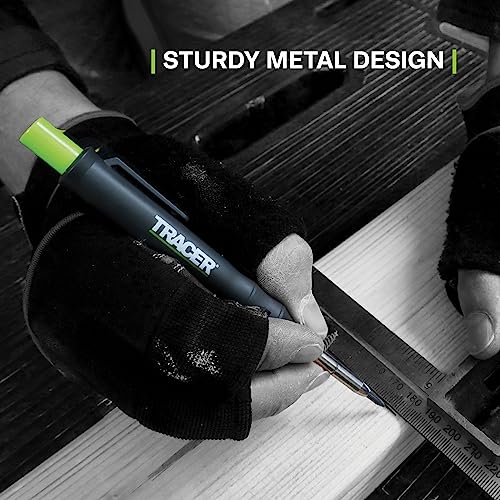 Tracer Deep Pencil Marker - Replacement Lead (6 Pack) - Site Holsters - All In One Marking Kit - Built For Construction SD Fire Alarms TRACER