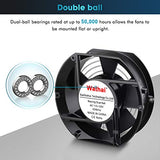 Wathai AC 110V 120V Axial Fan Big Airflow High Speed Dual Ball 172mm x 150mm x 51mm for DIY Cooling Ventilation Exhaust Projects For Server Wathai