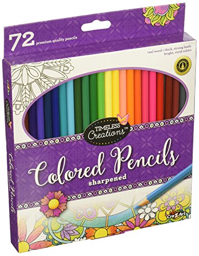 Cra-Z-art Timeless Creations Pre-Sharpened 72ct Colored Pencils, Assorted Colors Great for Children and Adults Cra-Z-Art