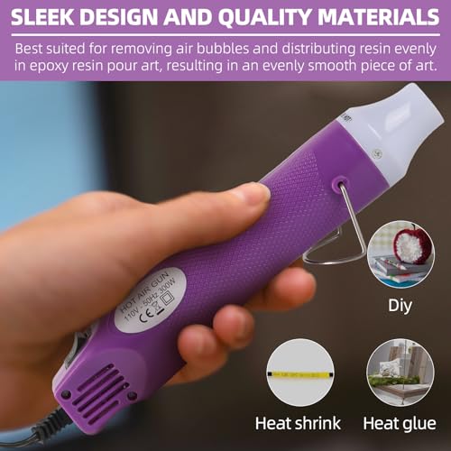 Bubble Removing Tool for Epoxy Resin and Acrylic Art, DIY Glitter Tumblers, Specially-Designed Heat Gun for Making Acrylic Resin Travel Mugs Tumblers - WoodArtSupply