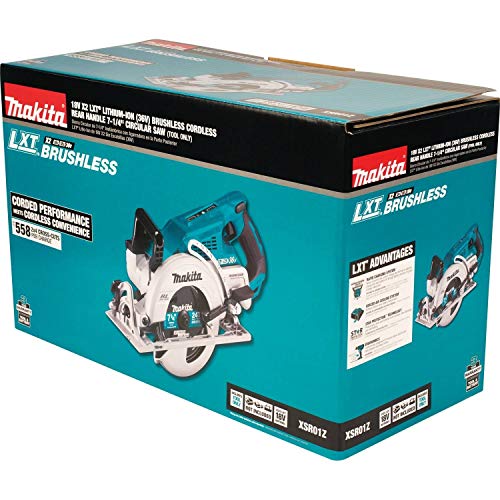 Makita XSR01Z 18V X2 LXT Lithium-Ion 36V Brushless Cordless Rear Handle 7-1/4" Circular Saw, Tool Only (Renewed)