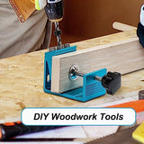 Pocket Hole Jig Kit with 3 Drill Hole Guide Pocket Drill Hole System with 15 Degree Joint Angle Tool Portable Pocket Joinery Screw Kit DIY EUASOO