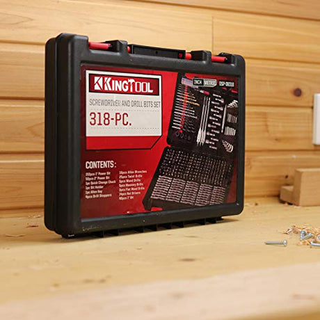 KingTool Drilling and Driving Accessory Kit (KingTool 318-Pieces Screwdriver and Drill Bit Set) KINGTOOL