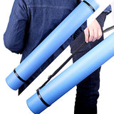 TRANSON Poster Tube Storage Extendable for Posters, Blueprints, Map and Scrolls Color Blue TRANSON