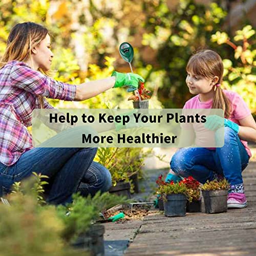 Hathdia Soil Moisture Meter, Plant Water Meter Soil Meter Moisture Sensor Hygrometer for Indoor Outdoor Plant Care,No Battery Needed(Green) Hathdia