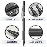 Mr. Pen- Metal Mechanical Pencil Set with Lead and Eraser Refills, 5 Sizes, Black, 0.3, 0.5, 0.7, 0.9, 2mm, Drawing Mechanical Pencils, Mechanical Mr. Pen