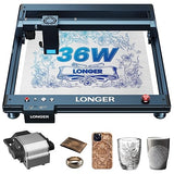 Longer Laser B1 Engraver, 36W Laser Cutter Engraving Machine with Air Assist, 180W DIY Precisely Laser Engraving Machine, CNC Machine for Wood and Longer