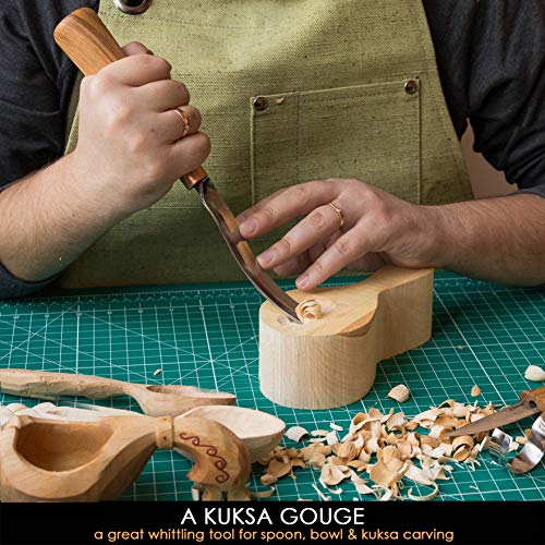 BeaverCraft S14 Wood Carving Tools Set Wood Whittling Kit Wood Carving Kit Wood Carving Hook Knife Spoon Carving Tools Wood Carving Knives Carving BeaverCraft