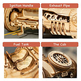 ROKR Model Car Kits Wooden 3D Puzzles Model Building Kits for Adults to Build-Educational Brain Teaser Assembly Model, Desk Decor/DIY Hobbies/Gifts ROKR