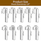 20Pc HSS Router Carbide Engraving Bits and Router Bit Set with 1/8"(3mm) Shank for Power Rotary Tools Accessories for DIY Woodworking, Carving, YURINWOO