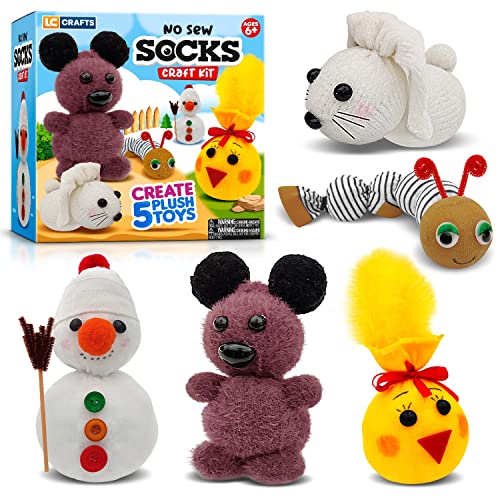 Arts and Crafts for Kids Ages 8-12 - Create Your Own Stuffed Animal Kit - Art Project for Girls & Boys Ages 7, 8, 9, 10, 11, 12 - WoodArtSupply