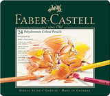 Faber-Castell 24 Piece Polychromous Colored Pencil Set in Metal Tin Faber-Castell
