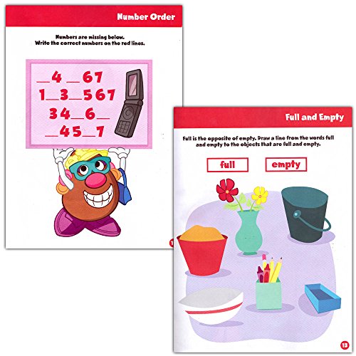 Kindergarten Learning Workbooks Set - Bundle with 5 Activity Work Books for Kindergartners with Crayola Reward Stickers (Alphabet, Numbers, Shapes, Crenstone