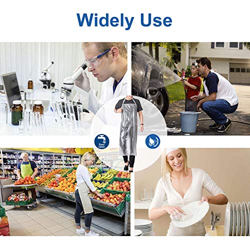 Waterproof Plastic Apron Transparent PVC, Keeps You Clean and Dry When Dishes Washing Kitchen Cooking Lab Work Butcher Dog Grooming Cleaning Fish Younber