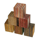 Penn State Industries PKEZLAM93 Color Grain Laminated Bottle Stopper Blanks, 6pc. Combo Pack, 2" x 2" x 2-3/8" Penn State Industries