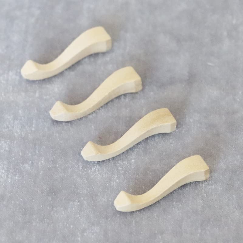 AirAds Dollhouse 1:12 Miniature Furniture Legs Chair Cabinet Table Stool Legs Unfinished Wood Air-Ads Supplies