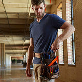 McGuire-Nicholas 10 Pocket Carpenter's Pouch | Premium Leather Nail & Tool Bag with Reinforced Wear Points McGuire-Nicholas