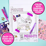 Horizon Group USA L.O.L. Surprise! Double Feature Super Sketch & Create, 350+ Piece Art Activity Set, Includes Coloring Pages, Crayons, Gel Pens, L.O.L. Surprise!