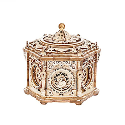 RoWood 3D Wooden Puzzles for Adults, Music Box Brain Teaser Mechanical Model Kits, Gift for Teens Girls Women on Birthday/Valentine's Day/Christmas-