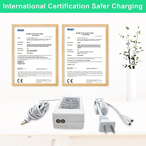 Power Cord Compatible with Cricut Maker 3 Cutting Machine 24VDC Power Replacement Cord Compatible with Cricut Maker 3 Power Adapter & Cord(White) LaWana