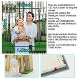 Texas Art DIY Wood Stretcher Bars for Canvas Solid Frame Kit Easy to Assemble Gallery Wrap Oil Painting Wall Posters Customized Wooden Kit, white, 12 Texas Art