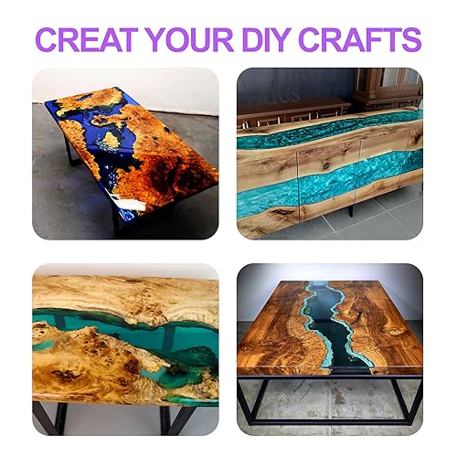 Deep Pour Epoxy Resin, 3 Gallon 2 to 4 Inch Depth Epoxy Resin Kit Crystal Clear Bubble Free High Gloss Self Leveling for River Table Top, Bar Top, Toykung