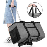 LUXJA Rolling Tote Compatible with Cricut Maker (Explore Air) and Easy Press (9 inches x 9 inches), Die-Cut Machine Carrying Case with Wheels (Come LUXJA