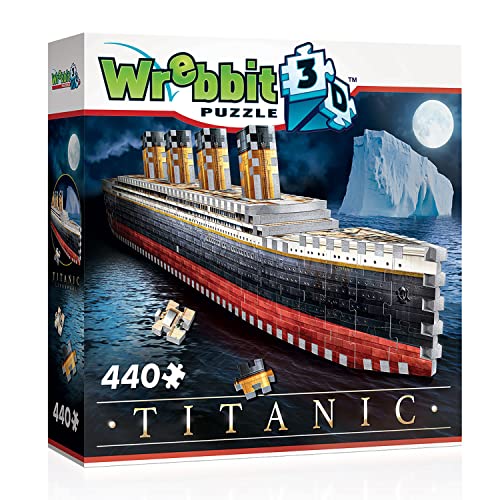 Wrebbit 3D Puzzles Wrebbit 3D - Titanic 440-Piece 3D Jigsaw Puzzle - WoodArtSupply