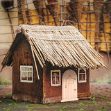 VOSAREA 50PCS Fairy Theme Mini Doors Wooden Miniature Doors Wood Fairy Garden Doors for Art and Crafting VOSAREA