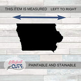 Iowa Wood Cutouts for crafts, Laser Cut Wood Shapes 5mm thick Baltic Birch Wood, Multiple Sizes Available Elliefont Styles