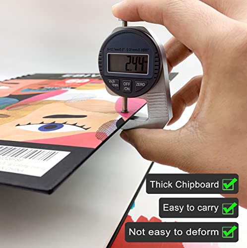 EBIVEN 9"x12" Marker Paper Sketchbook, 120 GSM/73 lb Markers Drawing Papers, 60 Sheets Hardcover Spiral Bound Sketch Book for Drawing, Sketching, EBIVEN