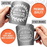 ARTISTRO 12 Acrylic White Paint Markers Medium Tip and 16 Acrylic Paint Pens Brush Tip, Bundle for Artists, Amateur Hobbyists and Painting Lovers… ARTISTRO