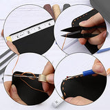 Yizzvb 46Pcs Leather Stitching Sewing Kit, Leather Sewing Tool Kit with 4mm Lacing Stitching Chisel, Waxed Thread and Large-Eye Stitching Needles for Yizzvb