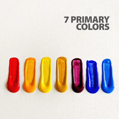 milo Acrylic Paint Set of 12 Colors | 8 oz Bottles | Student Primary Colors Acrylics Painting Pack | Made in the USA | Non-Toxic Art & Craft Paints milo