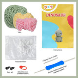 ZMAAGG Beginners Crochet Kit, Crochet Animal Kit, Knitting Kit with Yarn, Polyester Fiber, Crochet Hooks, Step-by-Step Instructions Video, Crochet ZMAAGG