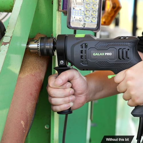 GALAX PRO Hammer Drill, 4.5A Corded Drill Impact Drill 0-3000RPM Electric Drill with 5 Drill Bit Set, Hammer and Drill Functions, 360°Rotating Handle GALAX PRO