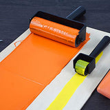 Hard Rubber Brayer Roller,Anti Skid Tape Construction Tool for Printmaking Wallpapers Stamping Gluing Application (3.8 Inch) Rocutus