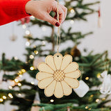 Bee Decor 80 Pcs Unfinished Wooden Cutouts Flower Bee Mushroom Butterfly Blank Wood Slice Blank Wooden Paint Crafts for DIY Crafts Home Decoration ABOOFAN