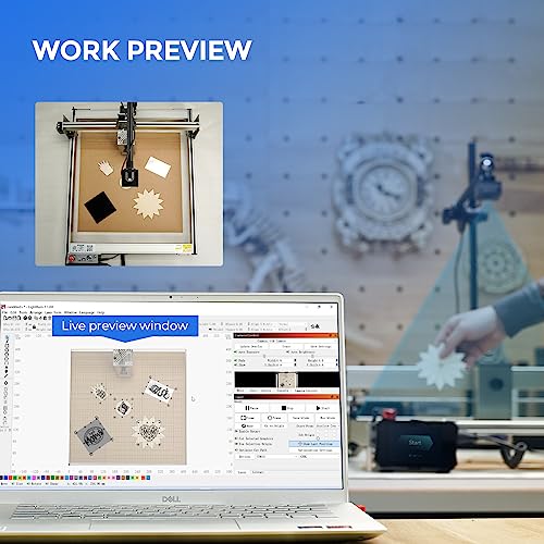 IKIER C1 Laser Engraver Camera, 500W Pixel Precise Positioning Laser Engraving, Work Preview, Video Recording for Laser Engraver Machine Support IKIER