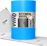 VViViD Blue Stencil Vinyl Masking Film with Anti-Bleed Technology (12" x 6ft) VViViD